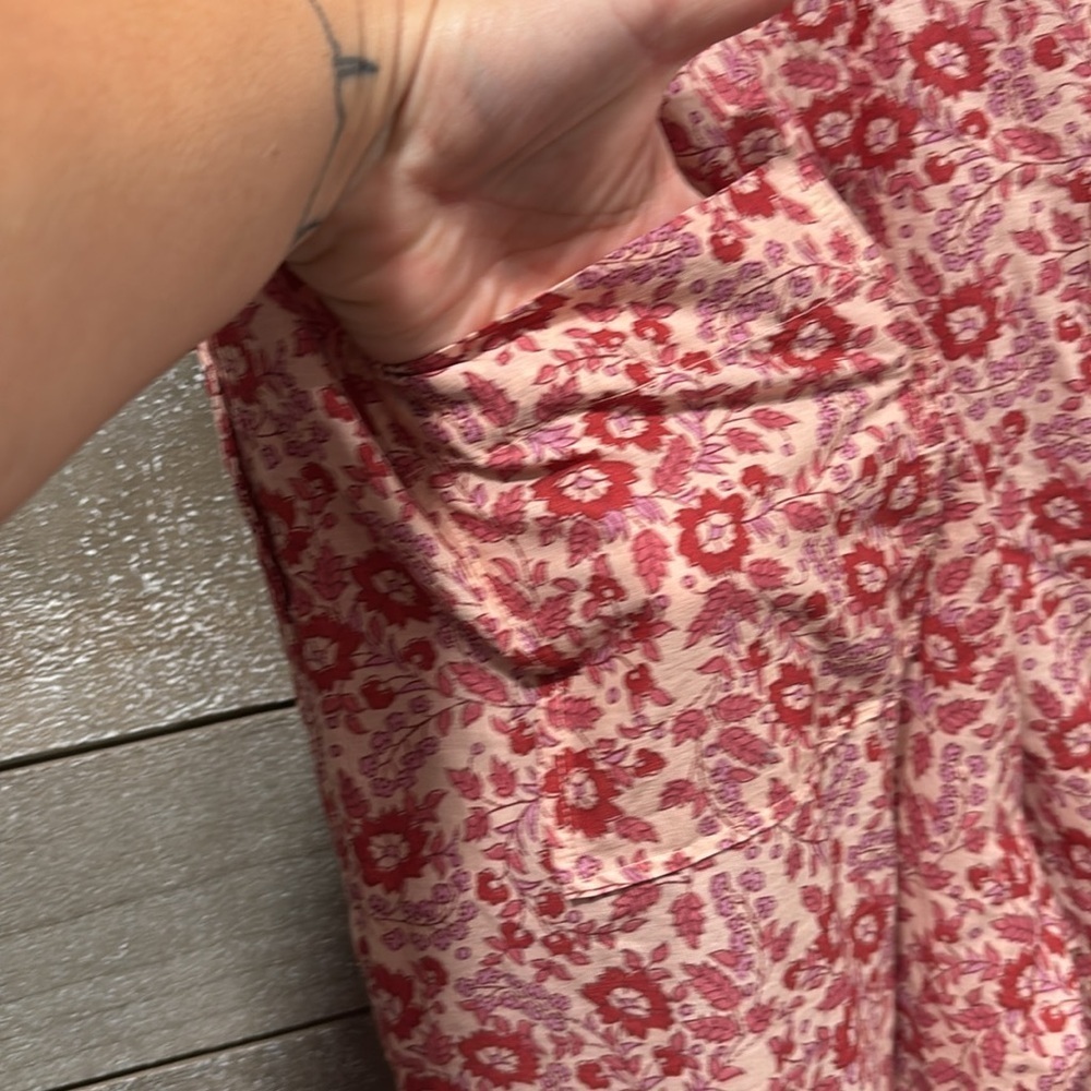 Faherty Adella 100% Cotton Floral Jumpsuit Small - Picture 7 of 11